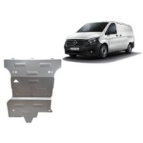 Aluminum protection sous moteur et de la boîte de vitesse Mercedes Viano W447, 4x4