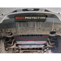 Aluminum protection sous moteur et de la boîte de vitesse Nissan Navara