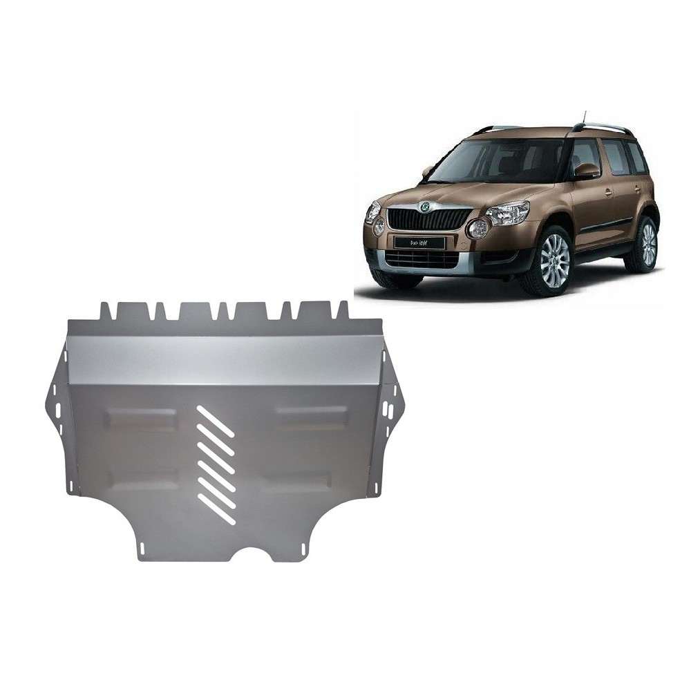 Aluminium protection sous moteur et de la boîte de vitesse Skoda Yeti