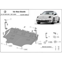 Aluminium protection sous moteur et de la boîte de vitesse Volkswagen New Beetle