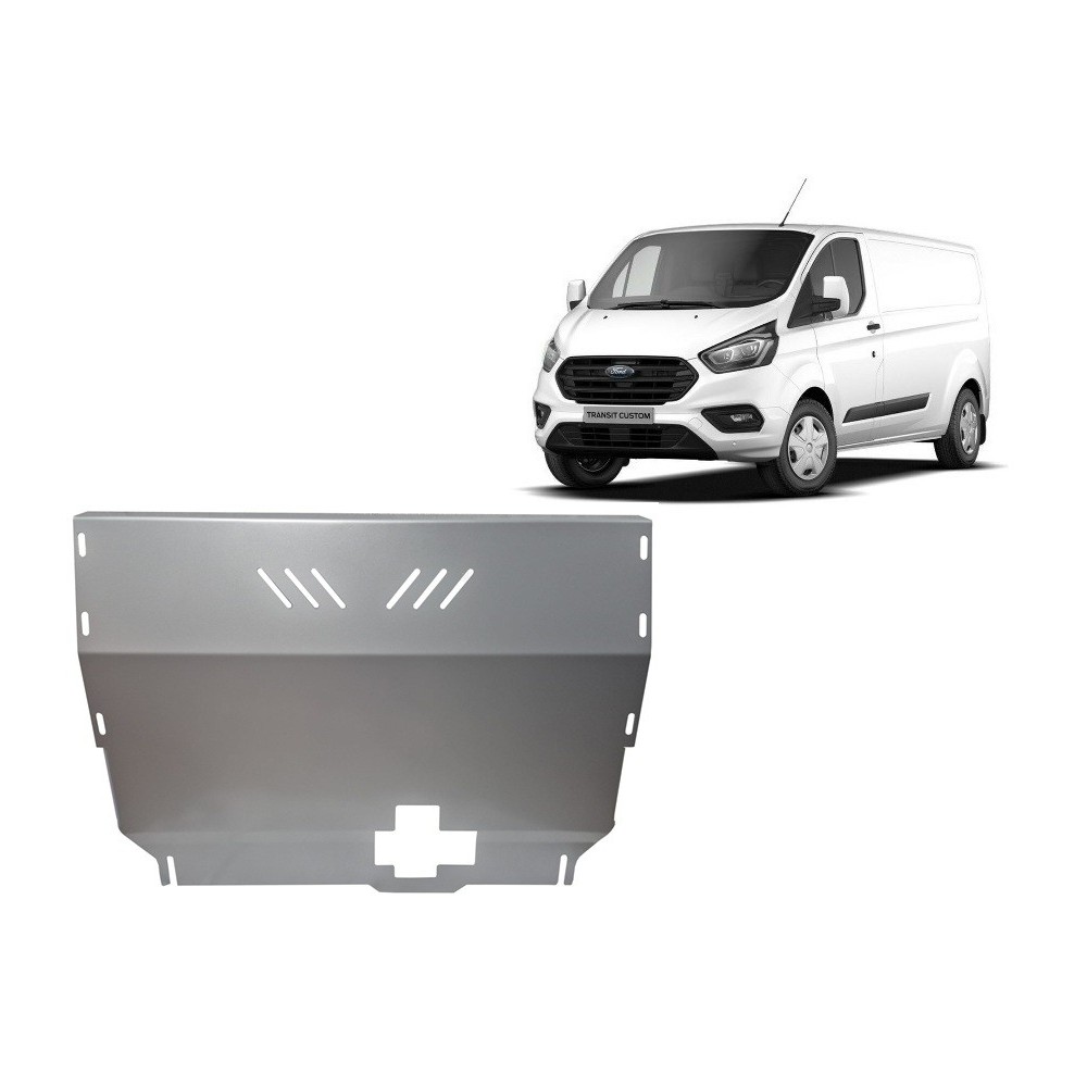 Aluminium protection sous moteur et de la boîte de vitesse Ford Transit Custom - FWD