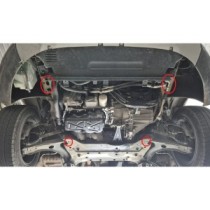 Aluminium protection sous moteur et de la boîte de vitesse Ford Transit Custom - FWD