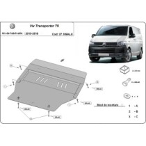 Protection sous moteur et de la boîte de vitesse Volkswagen Transporter T6 Aluminium