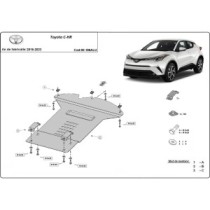 Protection / verrou de catalyseur en aluminium pour Toyota C-HR