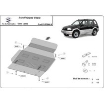 Protection sous moteur et de la boîte de vitesse Suzuki Grand Vitara- Aluminium