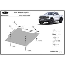 Protection de la boîte de transfert Ford Ranger Raptor - Aluminium