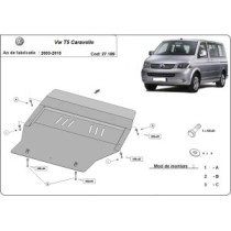 Protection sous moteur et de la boîte de vitesse Volkswagen T5 Caravelle