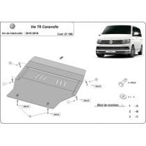 Protection sous moteur et de la boîte de vitesse Volkswagen Transporter T6 Caravelle