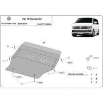 Acier galvanisé protection sous moteur et de la boîte de vitesse Volkswagen Transporter T6 Caravelle