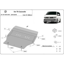 Protection sous moteur et de la boîte de vitesse Volkswagen Transporter T6 Caravelle Aluminium
