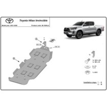 Protection de réservoir Toyota Hilux Invincible- Aluminium