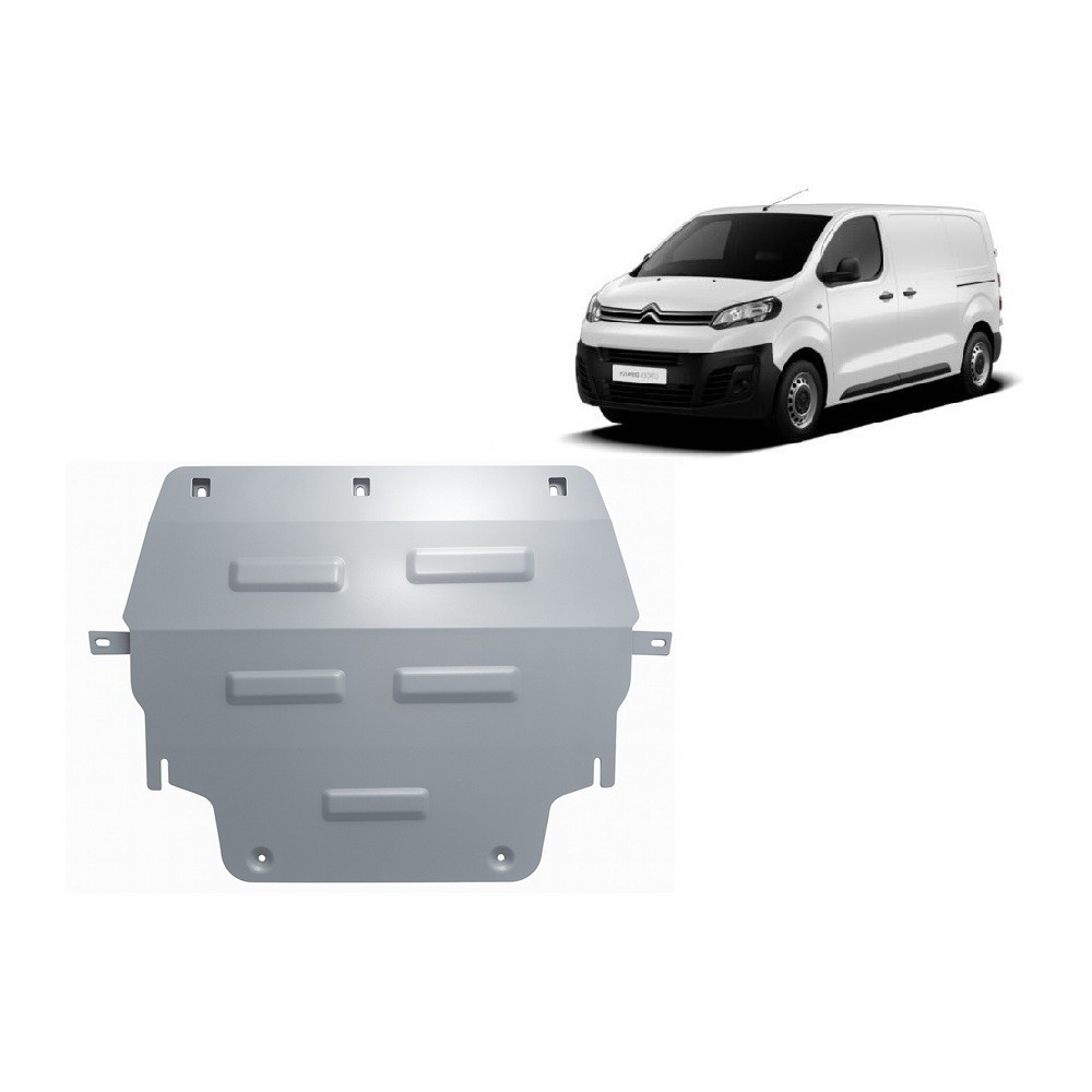 Protection sous moteur et de la boîte de vitesse Citroen Dispach - Aluminium
