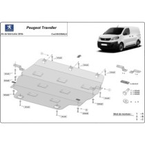 Protection sous moteur et de la boîte de vitesse Peugeot Traveller - Aluminium