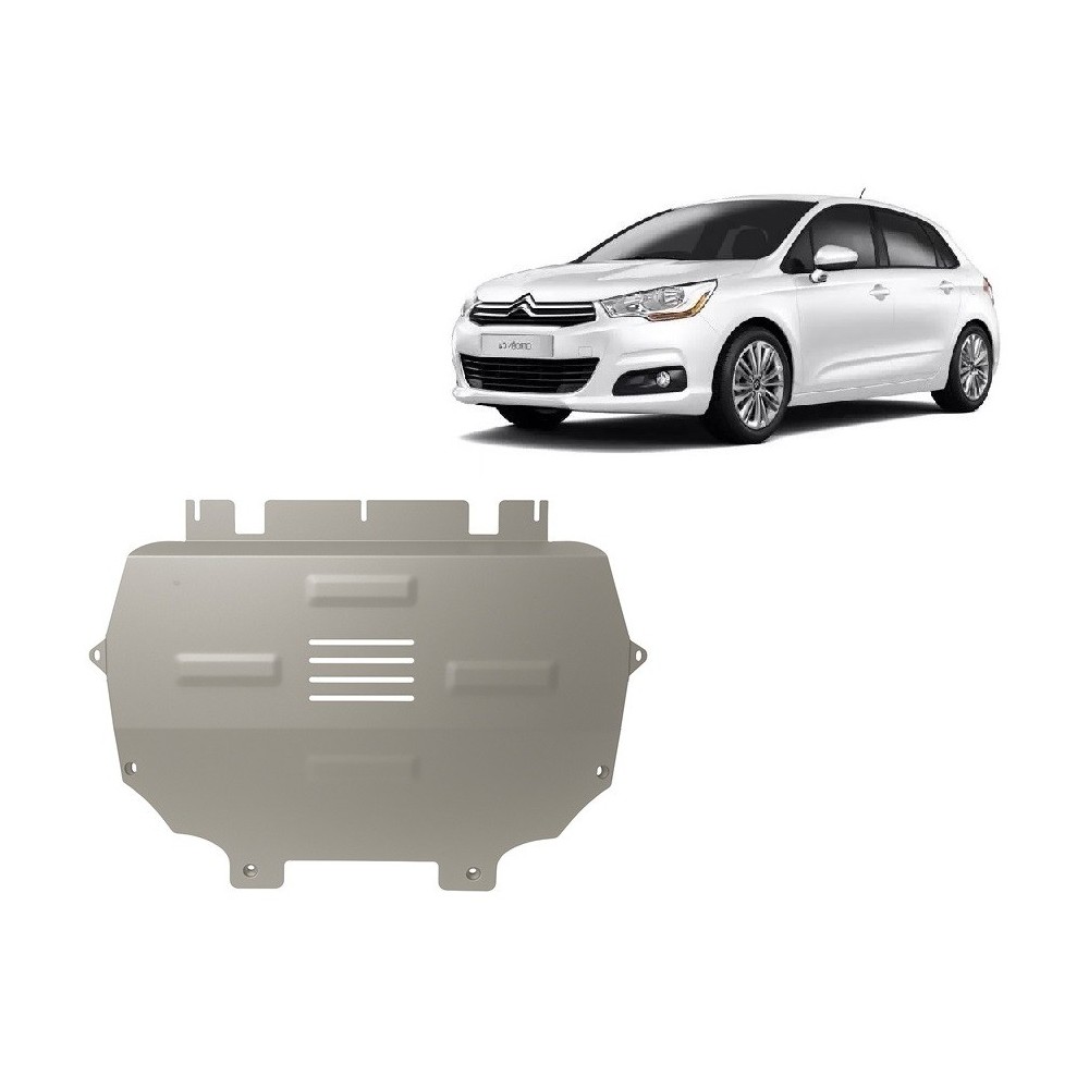 Protection sous moteur et de la boîte de vitesse Citroen C4 - Aluminium