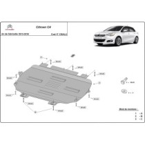 Protection sous moteur et de la boîte de vitesse Citroen C4 - Aluminium