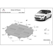 Protection sous moteur et de la boîte de vitesse Citroen C4 Picasso - Aluminium