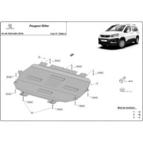 Protection sous moteur et de la boîte de vitesse Peugeot Rifter - Aluminium