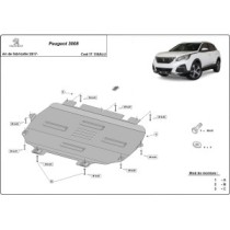 Protection sous moteur et de la boîte de vitesse Peugeot 3008 - Aluminium