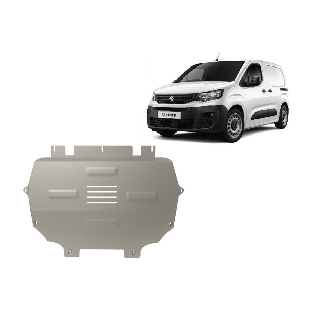 Protection sous moteur et de la boîte de vitesse Peugeot Partner - Aluminium