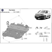Protection sous moteur et de la boîte de vitesse Fiat Doblo