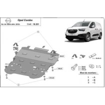 Protection sous moteur et de la boîte de vitesse Opel Combo C