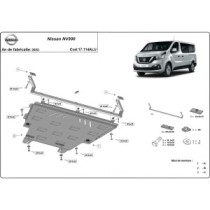Protection sous moteur et de la boîte de vitesse Nissan NV300 - Aluminium