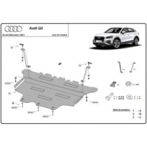 Aluminium protection sous moteur et de la boîte de vitesse Audi Q2