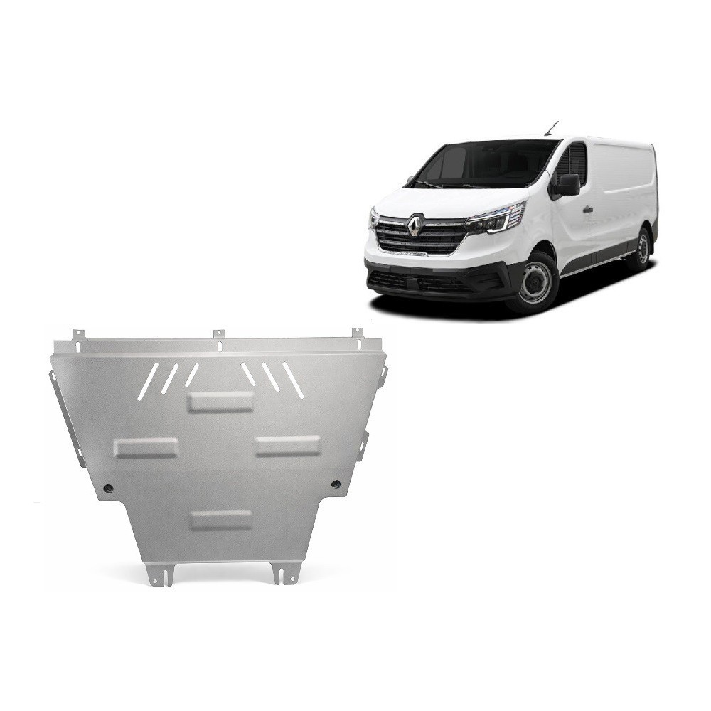 Protection sous moteur et de la boîte de vitesse Renault Trafic - Aluminium