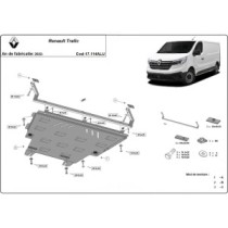 Protection sous moteur et de la boîte de vitesse Renault Trafic - Aluminium