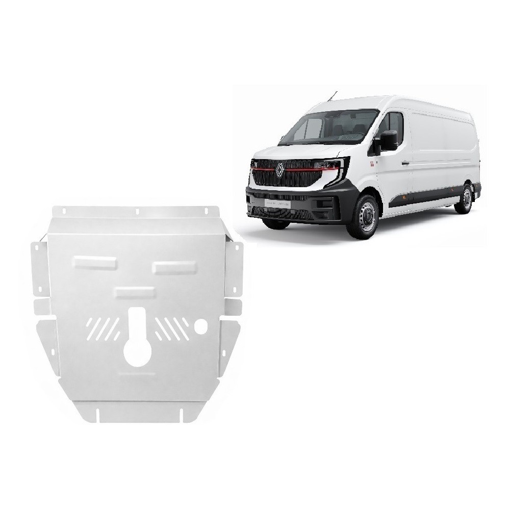 Protection sous moteur et de la boîte de vitesse Renault Master - Aluminium
