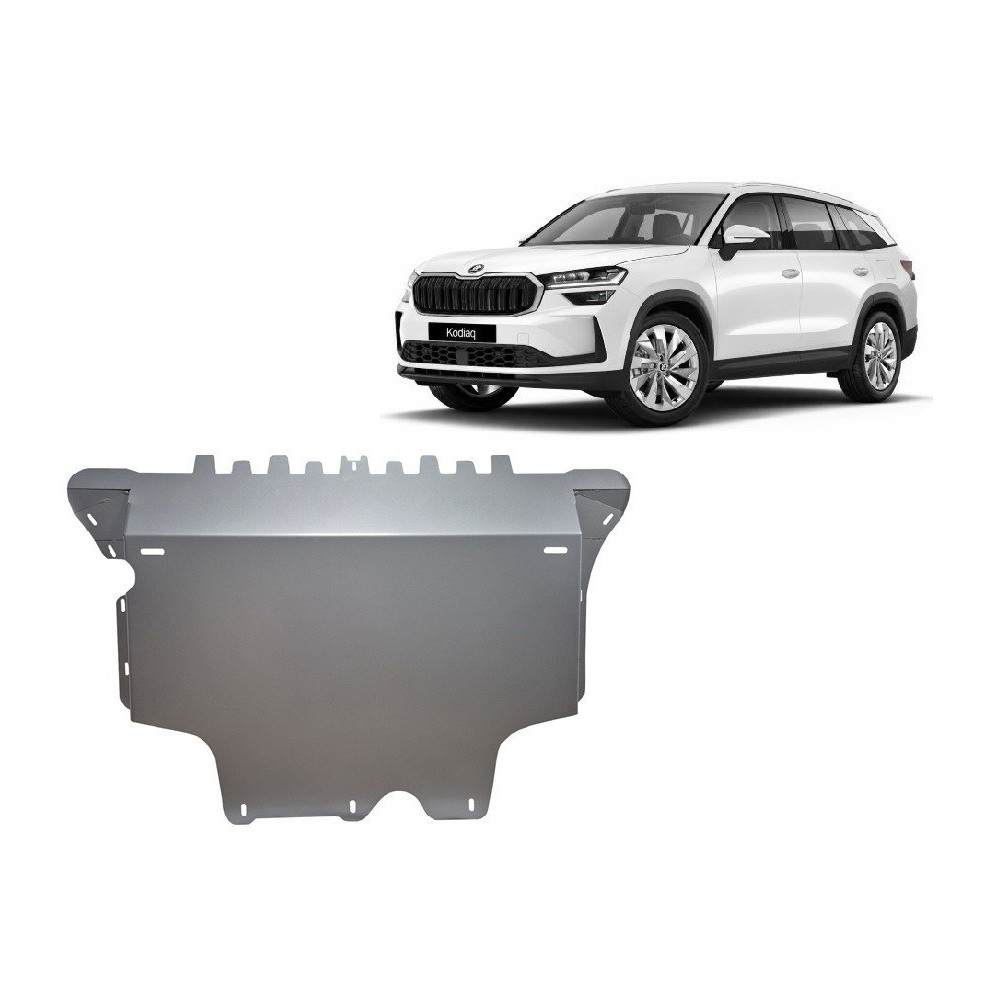 Aluminium protection sous moteur et de la boîte de vitesse Skoda Kodiaq Hybrid