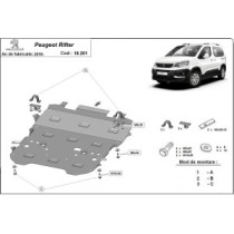 Protection sous moteur et de la boîte de vitesse Peugeot Rifter / Partner