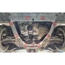 Aluminium protection sous moteur et de la boîte de vitesse Dacia Logan