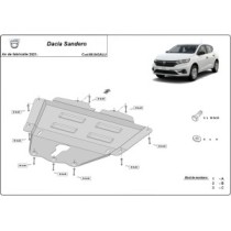 Aluminium protection sous moteur et de la boîte de vitesse Dacia Sandero