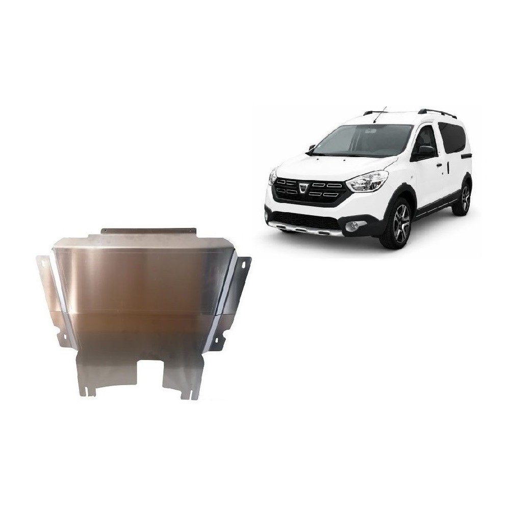 Aluminium protection sous moteur et de la boîte de vitesse DACIA Dokker Stepway