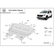 Aluminium protection sous moteur et de la boîte de vitesse DACIA Dokker Stepway
