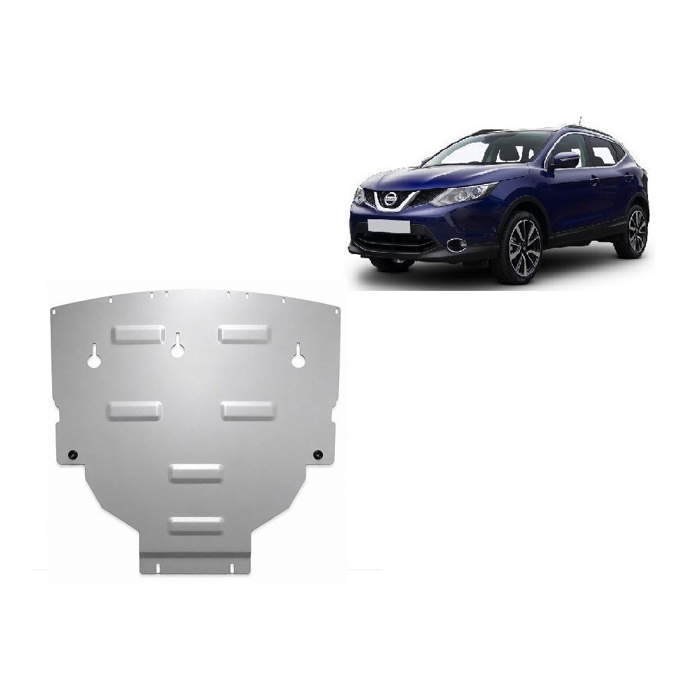 Protection sous moteur et de la boîte de vitesse Nissan Qashqai J11 - Aluminium