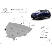 Protection sous moteur et de la boîte de vitesse Nissan Qashqai J11 - Aluminium