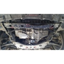 Protection sous moteur et de la boîte de vitesse Nissan Qashqai J11 - Aluminium