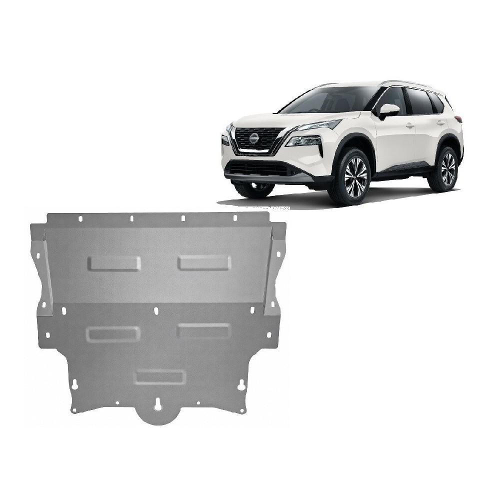 Protection sous moteur et de la boîte de vitesse Nissan X-Trail T33 - Aluminium
