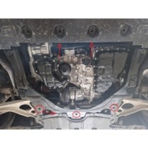 Protection sous moteur et de la boîte de vitesse Nissan X-Trail T33 - Aluminium