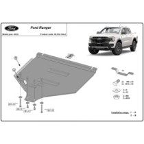 Aluminium protection de la boîte de vitesse Ford Ranger