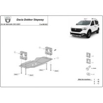 Protection sous système Stop&Go, EGR Dacia Dokker Stepway