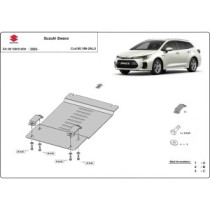 Protection / verrou de catalyseur en aluminium pour Suzuki Swace