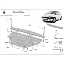 Protection sous moteur et de la boîte de vitesse Renault Twingo