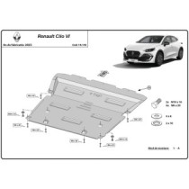 Protection sous moteur et de la boîte de vitesse Renault Clio 6