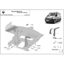 Protection convertisseur catalytique/cat lock Renault Master