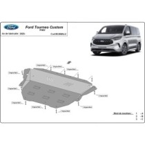 Aluminium protection sous moteur et de la boîte de vitesse Ford Tourneo Custom PHEV