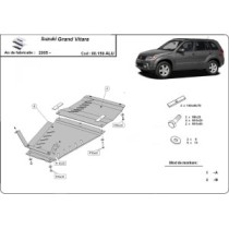 Protection sous moteur Suzuki Grand Vitara - forfait promotionnel aluminium