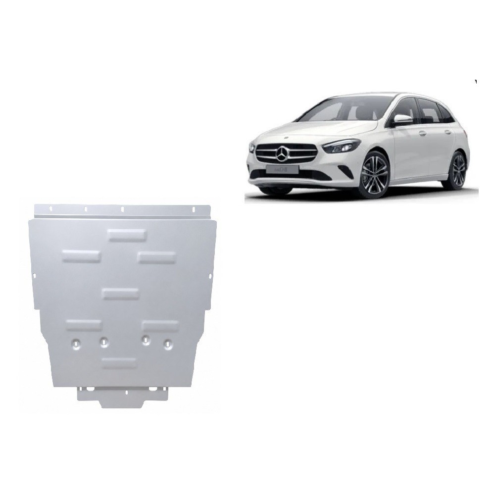 Aluminum protection sous moteur et de la boîte de vitesse Mercedes B-Classe